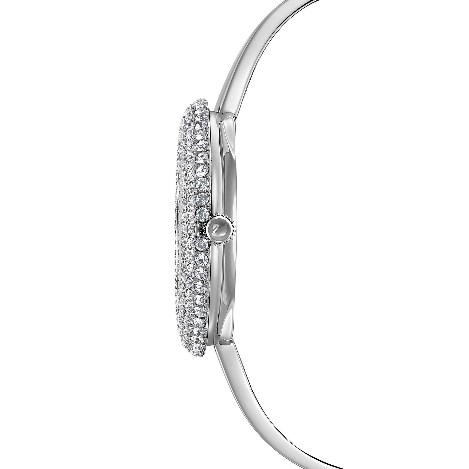 Swarovski Crystal Rose Silver Dial Silver Steel Strap Watch for Women - 5483853