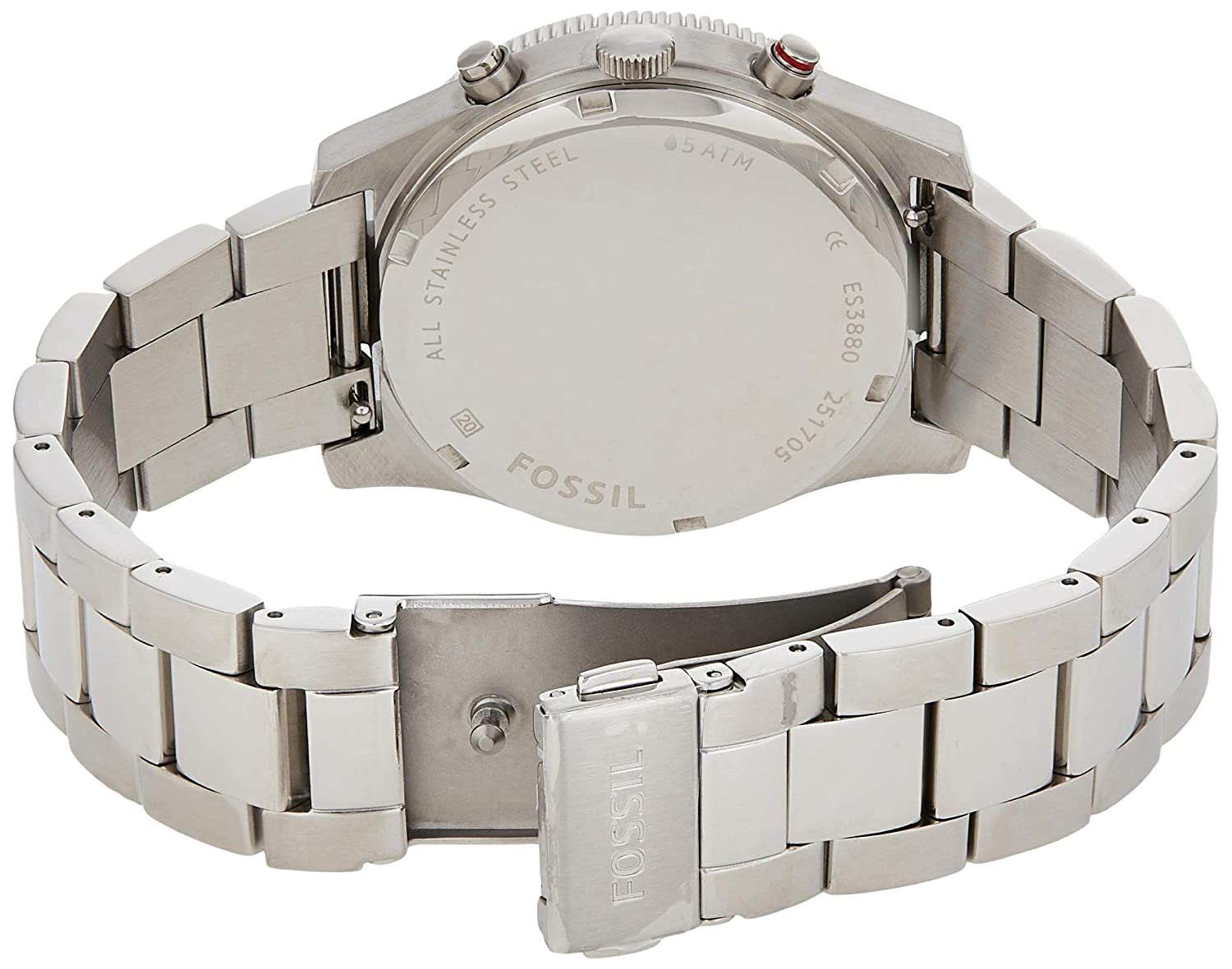 Fossil Perfect Boyfriend Blue Mother of Pearl Dial Silver Steel Strap Watch for Women - ES3880