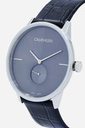 Calvin Klein Accent Black Dial Black Leather Strap Watch for Men - K2Y211C3