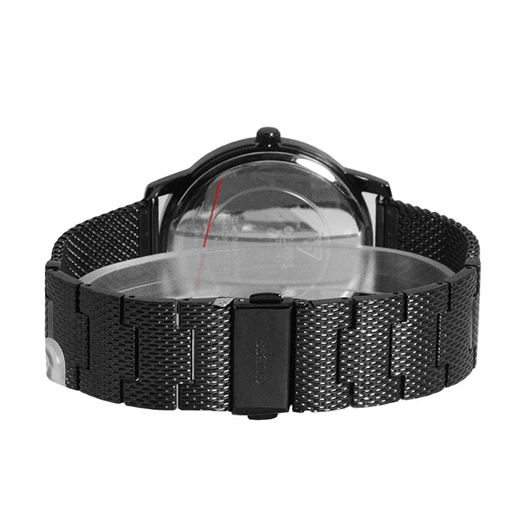 Guess Richmond Black Dial Black Mesh Bracelet Watch for Men - W1263G3