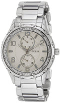 Guess Siren White Dial Silver Steel Strap Watch for Women - W0442L1