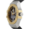 Maserati Potenza Automatic Skeleton Dial Black Strap Watch For Men - R8821108011