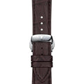 Tissot Gentlemen Silver Dial Brown Leather Strap Watch for Men - T127.410.16.031.01