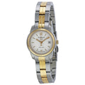 Tissot T Classic PR100 White Dial Two Tone Steel Strap Watch For Women - T049.210.22.032.00