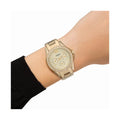 Fossil Riley Gold Dial Gold Steel Strap Watch for Women - ES3203