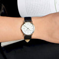 Tissot T Classic Desire White Dial Black Leather Strap Watch For Men - T52.1.421.12