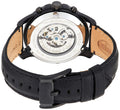 Fossil Grant Automatic Black Dial Black Leather Strap Watch for Men - ME3028