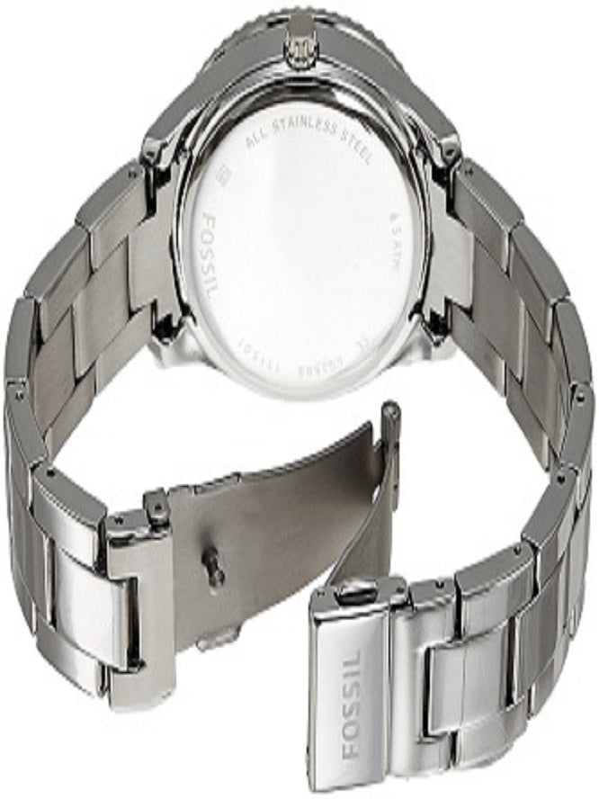 Fossil Stella Silver Dial Silver Steel Strap Watch for Women - ES3588