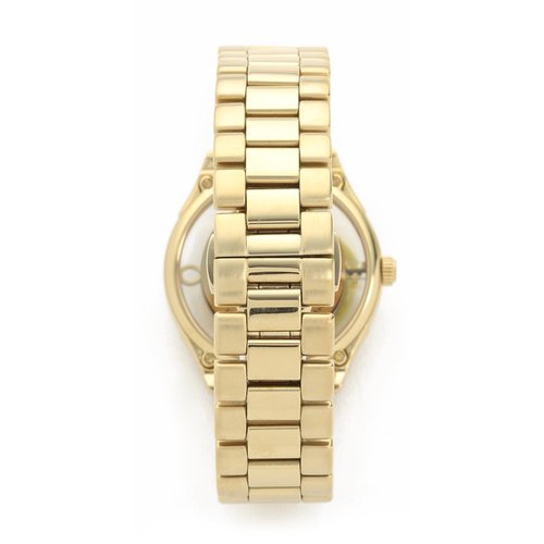 Marc Jacobs Marc Tether Gold Transparent Dial Gold Stainless Steel Strap Watch for Women - MBM3413