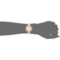 Swarovski Crystal Rose Silver Dial Rose Gold Steel Strap Watch for Women - 5484073