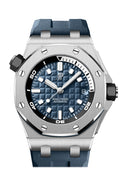 Audemars Piguet Royal Oak Offshore Diver Blue Dial Blue Rubber Strap Watch for Men - 15720ST.OO.A027CA.01