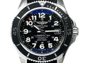 Breitling Superocean II 42mm Black Leather Strap Mens Watch - A17365C9