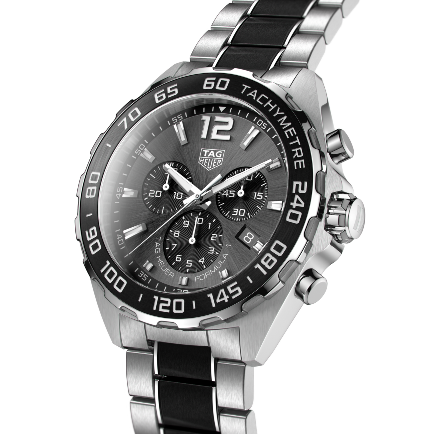 Tag Heuer Formula 1 Anthracite Dial Two Tone Steel Strap Watch For Men - CAZ1011.BA0843