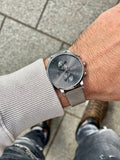 Hugo Boss Integrity Grey Dial Silver Mesh Bracelet Watch for Men - 1513807