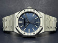 Audemars Piguet Royal Oak 50th Anniversary Automatic Blue Dial Silver Steel Strap Watch for Men - 15510ST.OO.1320ST.01