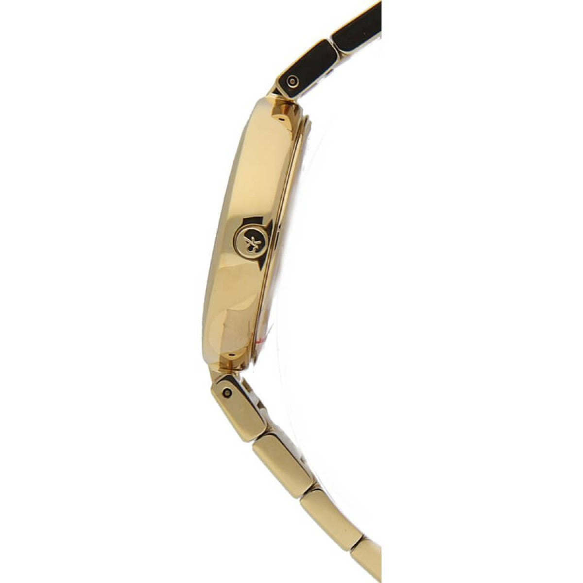 Calvin Klein Authentic Silver Dial Gold Steel Strap Watch for Women - K8G23546