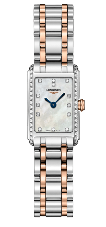 Longines Dolcevita Diamonds Mother of Pearl Two Tone Steel Strap Watch for Women - L5.258.5.89.7