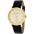 Marc Jacobs Marc Baker Dial Black Leather Strap Watch for Women - MBM1399