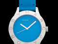 Marc Jacobs Blade Blue Dial Blue Leather Strap Watch for Women - MBM1202