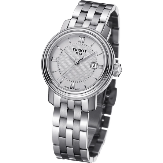 Tissot T Classic Bridgeport Lady Quartz Stainless Steel Watch For Women - T097.010.11.038.00