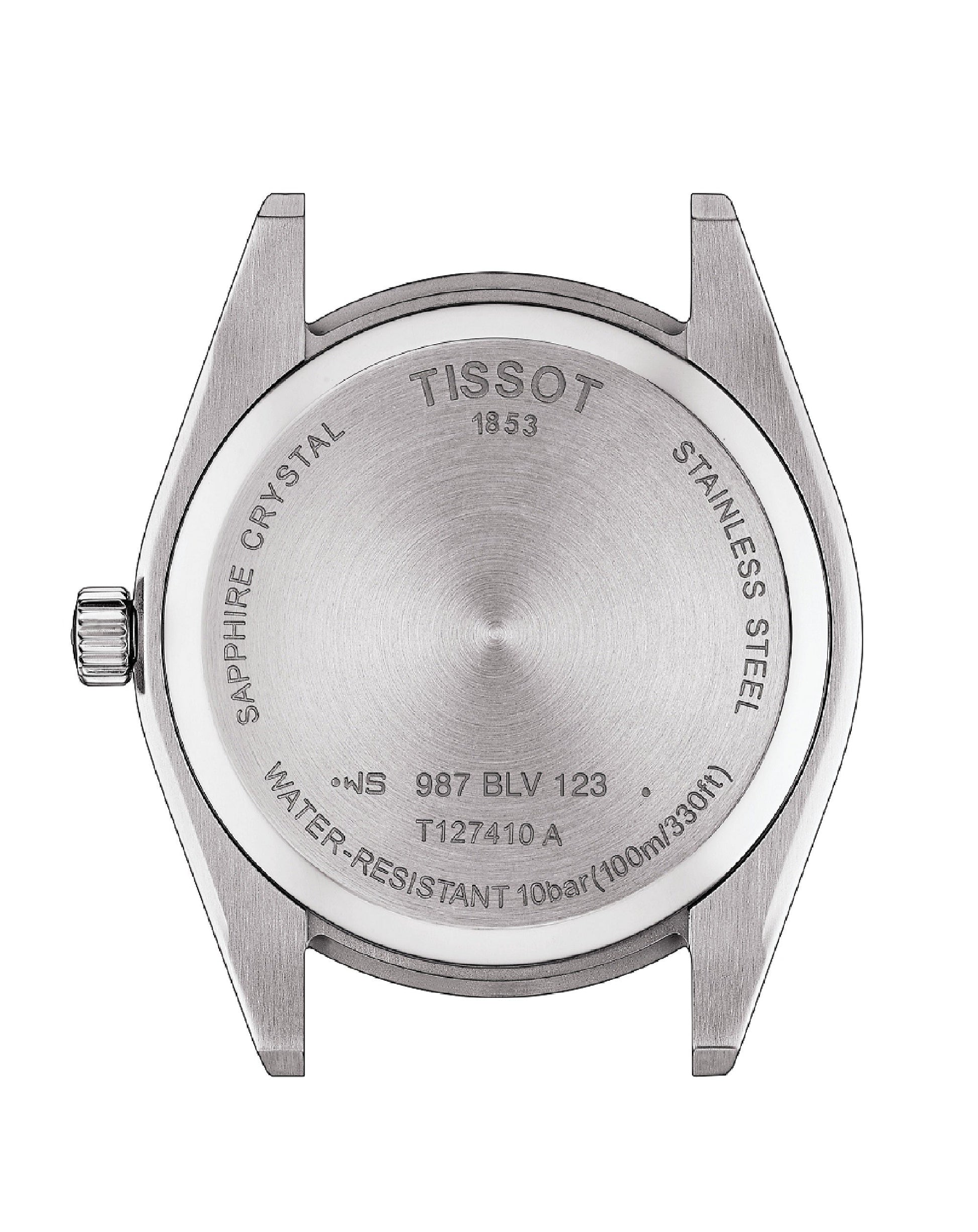 Tissot Gentlemen Silver Dial Brown Leather Strap Watch for Men - T127.410.16.031.01