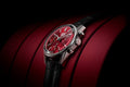Tag Heuer Carrera Automatic Chronograph Red Dial Black Leather Strap Watch for Men - CBK221G.FC6479