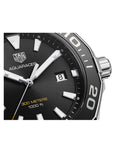 Tag Heuer Aquaracer Quartz Black Dial Black Rubber Strap Watch for Men -  WAY101A.FT6141