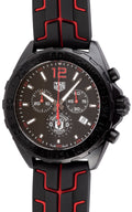 Tag Heuer Formula 1 Manchester United Limited Edition Black Dial Black & Red Rubber Strap Watch for Men - CAZ101J.FT8027