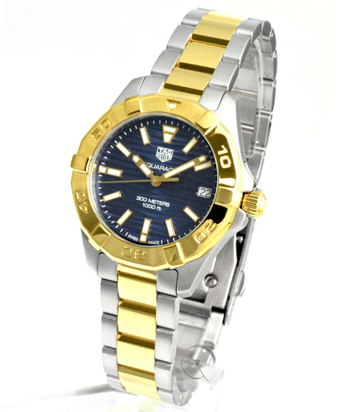 Tag Heuer Aquaracer Blue Dial Two Tone Steel Strap Watch for Women - WBD1325.BB0320