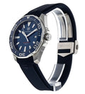 Tag Heuer Aquaracer Quartz Blue Dial Blue Rubber Strap Watch for Men - WAY101C.FT6153