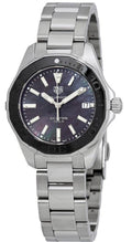Tag Heuer Aquaracer Quartz Black Dial Silver Steel Strap Watch for Women - WAY131K.BA0748
