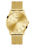 Guess Richmond Gold Dial Gold Mesh Bracelet Watch for Men - W1263G2