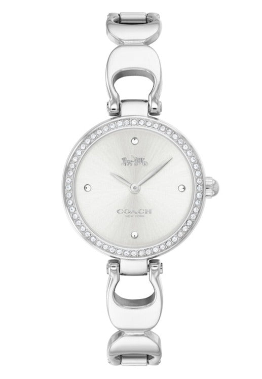 Coach Park White Dial Silver Steel Strap Watch for Women - 14503170