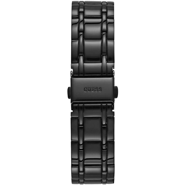 Guess Chronograph Black Dial Black Steel Strap Watch for Men - W15061G1