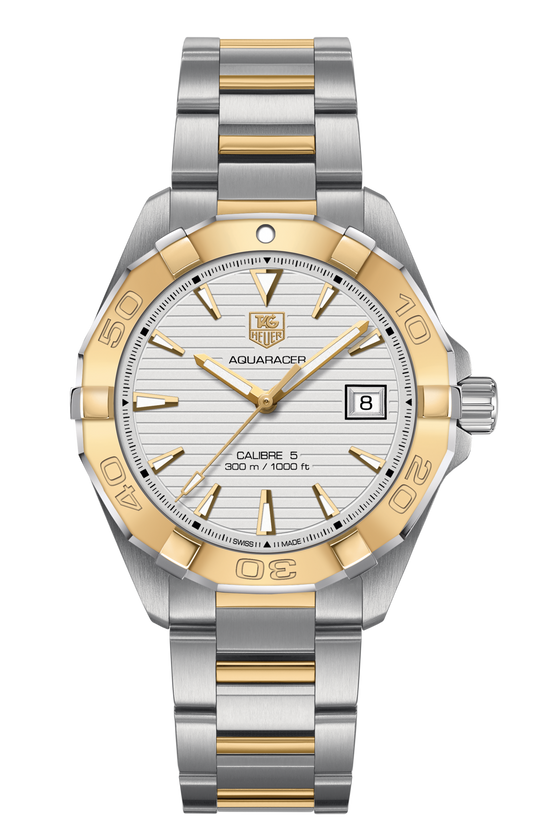 Tag Heuer Aquaracer Automatic White Dial Watch for Men - WAY2151.BD0912