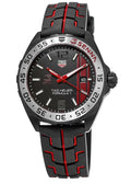 Tag Heuer Formula 1 Quartz Senna Special Edition Black Dial Black Rubber Strap Watch for Men - WAZ1014.FT8027