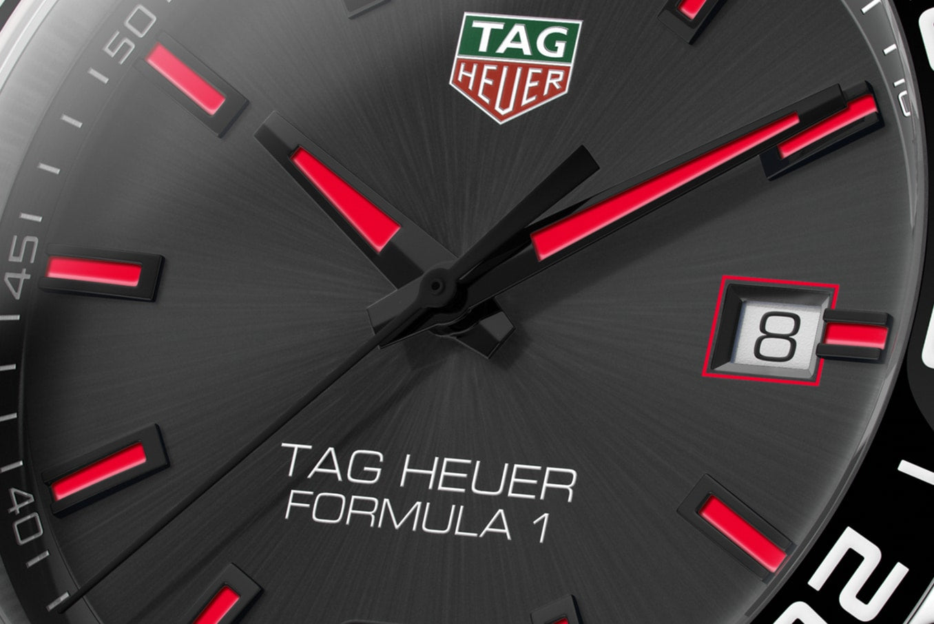 Tag Heuer Formula 1 Quartz Anthracite Dial Silver Steel Strap Watch for Men - WAZ1018.BA0842
