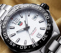 Tag Heuer Formula 1 Quartz White Dial Silver Steel Strap Watch for Men - WAZ1111.BA0875