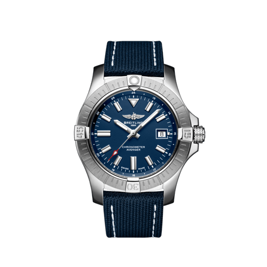 Breitling Avenger Automatic 43 Blue Dial Blue Nylon Strap Watch for Men - A17318101C1X1