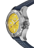 Breitling Avenger II Seawolf Yellow Dial Blue Rubber Strap Mens Watch - A1733110/I519/157S