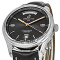 Breitling Premier Automatic 40mm Day & Date Black Dial Black Leather Strap Mens Watch - A45340241B1P2