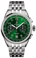 Breitling Premier B01 Chronograph 42 Green Dial Silver Steel Strap Watch for Men - AB0145371L1A1