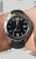 Tag Heuer Formula 1 Automatic Black Dial Black Rubber Strap Watch for Men - WAZ2113.FT8023
