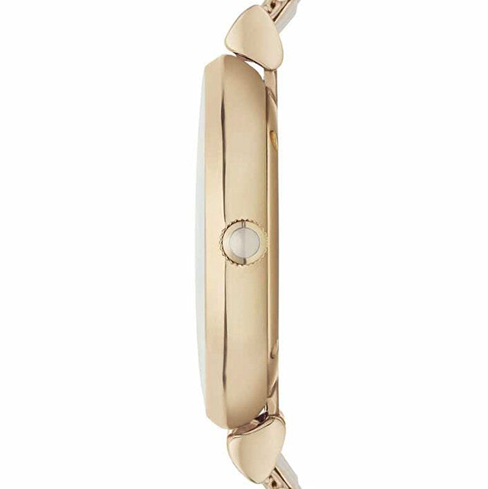 Emporio Armani Retro Gold Dial Gold Mesh Bracelet Watch For Women - AR1957