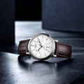 Tissot Carson Premium Chronograph White Dial Brown Leather Strap Watch For Men - T122.417.16.011.00