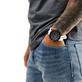 Hugo Boss Velocity Black Dial White Rubber Strap Watch for Men - 1513718