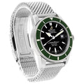 Breitling Superocean Heritage 42mm Chronograph Green Dial Silver Mesh Bracelet Mens Watch - A1732136