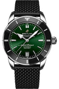 Breitling Superocean Heritage B20 Automatic 42 Green Dial Black Mesh Bracelet Watch for Women - AB2010121L1S1