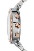 Michael Kors Parker Blue Dial Two Tone Steel Strap Watch for Women - MK6141