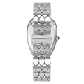 Bvlgari Serpenti Seduttori Diamonds Black Dial Silver Steel Strap Watch for Women - SERPENTI103449